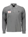 "U.S. POLO Poloshirts im Sale | US Polo Grau Langarm Poloshirt Eleganz und Komfort online kaufen"|Planet-Deluxe