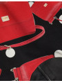 Dresses Black Sicily Bag Print Flared Midi Dress 5.470,00 € 8054319381895 | Planet-Deluxe