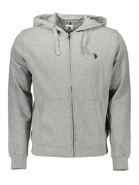 "U.S. POLO Startseite im Sale | US POLO SWEATSHIRT MIT REISSVERSCHLUSS HERREN GRAU online kaufen"|Planet-Deluxe