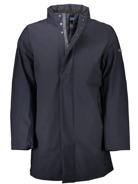"U.S. POLO Jacken im Sale | Blauer US POLO Trenchcoat mit verdeckter Kapuze online kaufen"|Planet-Deluxe