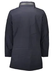 "U.S. POLO Jacken im Sale | Blauer US POLO Trenchcoat mit verdeckter Kapuze online kaufen"|Planet-Deluxe