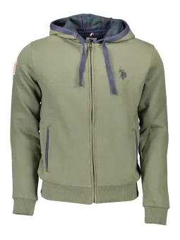 "U.S. Polo Kapuzenpullover, Grün, Fleece, Größe 146"