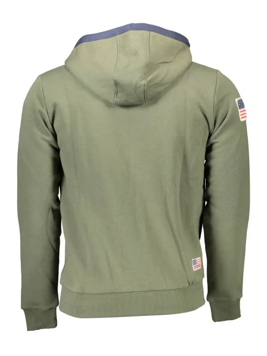 "U.S. POLO Sweatshirts im Sale | US Polo Komfort Hoodie Grün online kaufen"|Planet-Deluxe