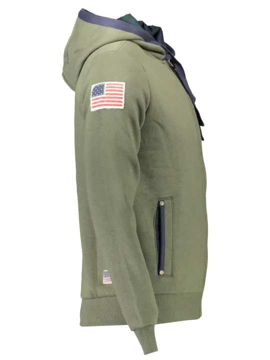 "U.S. POLO Sweatshirts im Sale | US Polo Komfort Hoodie Grün online kaufen"|Planet-Deluxe