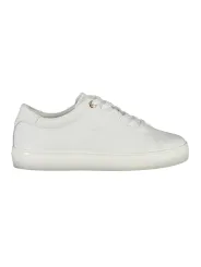 Tommy Hilfiger Weiße Leder-Sneakers - Stilvoll & Bequem