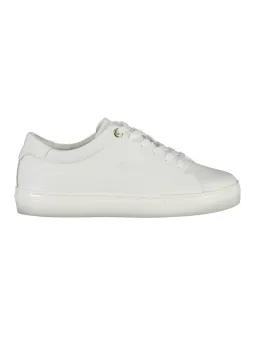 Tommy Hilfiger Weiße Leder-Sneakers - Stilvoll & Bequem