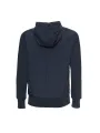 Grauer Kapuzenpullover mit elastischen Bündchen