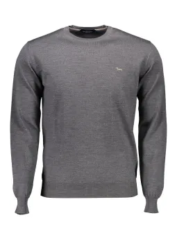 "Harmont Blaine: Stilvoller Grauer Merino-Pullover"