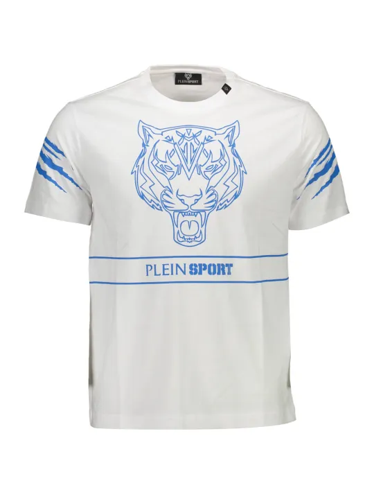 "Plein Sport T-Shirts im Sale | PLEIN SPORT WEISSES KURZARM-T-SHIRT FÜR HERREN online kaufen"|Planet-Deluxe