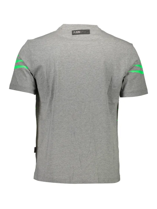 "Plein Sport Startseite im Sale | PLEIN SPORT KURZARM T-SHIRT HERREN GRAU online kaufen"|Planet-Deluxe
