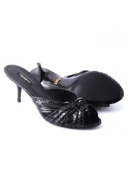 Sandals Black Pitone Moluro Sandal 1.590,00 € 8057155106639 | Planet-Deluxe
