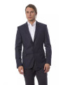 Blazers Elegant Blue Wool Single-Breasted Blazer 1.100,00 € 2303350096616 | Planet-Deluxe