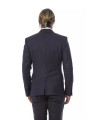 Blazers Elegant Blue Wool Single-Breasted Blazer 1.100,00 € 2303350096616 | Planet-Deluxe