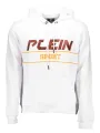 "Plein Sport Sweatshirts im Sale | Plein Sport Weißer Hoodie mit Logo und Tasche online kaufen"|Planet-Deluxe