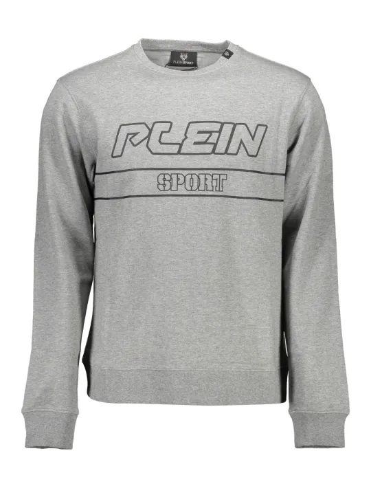 "Plein Sport Startseite im Sale | PLEIN SPORT SWEATSHIRT OHNE REISSVERSCHLUSS HERREN GRAU online kaufen"|Planet-Deluxe