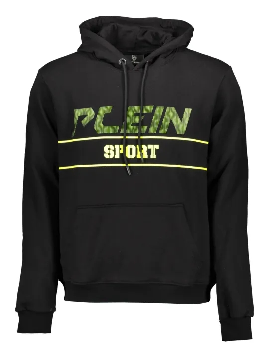 "Plein Sport Sweatshirts im Sale | Urban Hoodie Plein Sport Schwarz mit Kontrastdetails online kaufen"|Planet-Deluxe