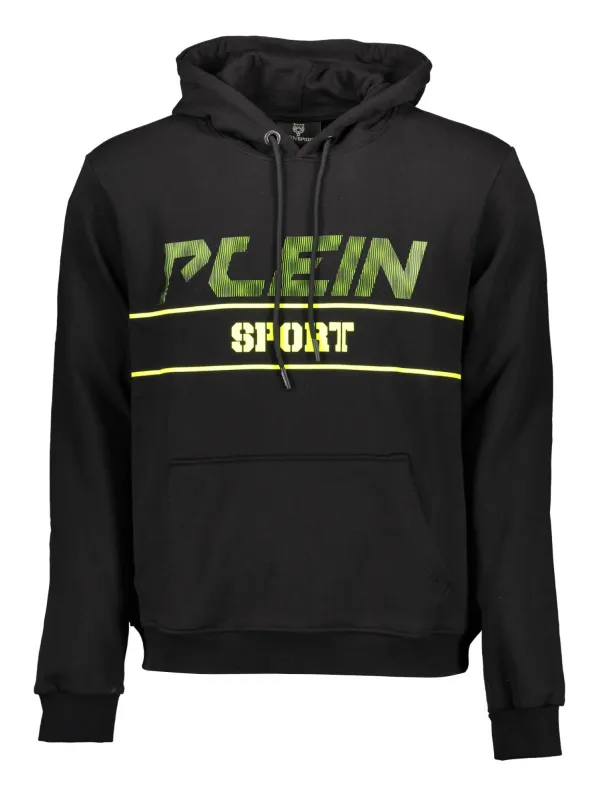 "Plein Sport Sweatshirts im Sale | Urban Hoodie Plein Sport Schwarz mit Kontrastdetails online kaufen"|Planet-Deluxe