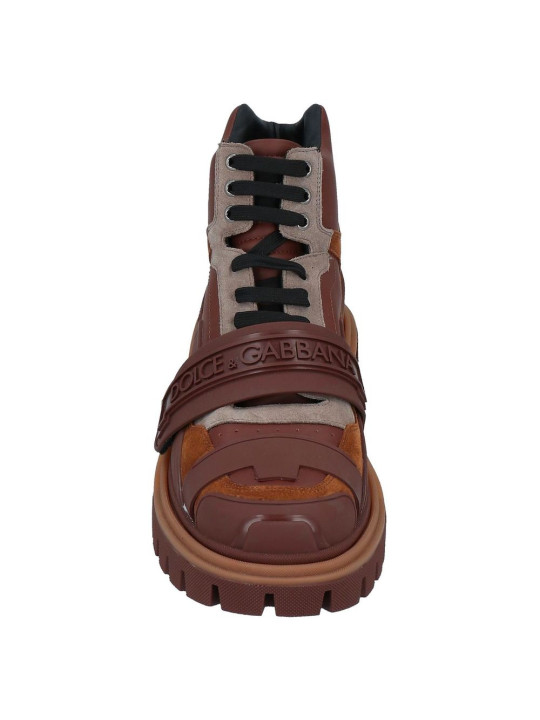 Boots Brown Leather Di Calfskin Boot 1.550,00 € 8059226501961 | Planet-Deluxe