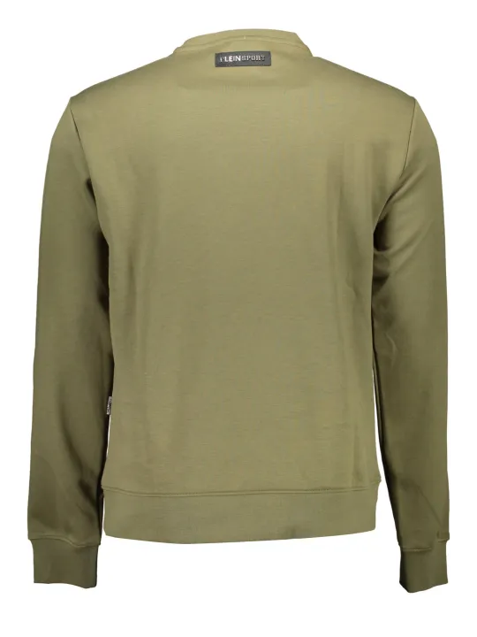 "Plein Sport Startseite im Sale | PLEIN SPORT SWEATSHIRT OHNE REISSVERSCHLUSS HERREN GRÜN online kaufen"|Planet-Deluxe