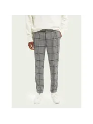 Graue karierte Scotch & Soda Hose