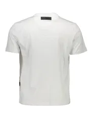 "Plein Sport T-Shirts im Sale | Plein Sport Weißes T-Shirt mit Kontrastlogo online kaufen"|Planet-Deluxe