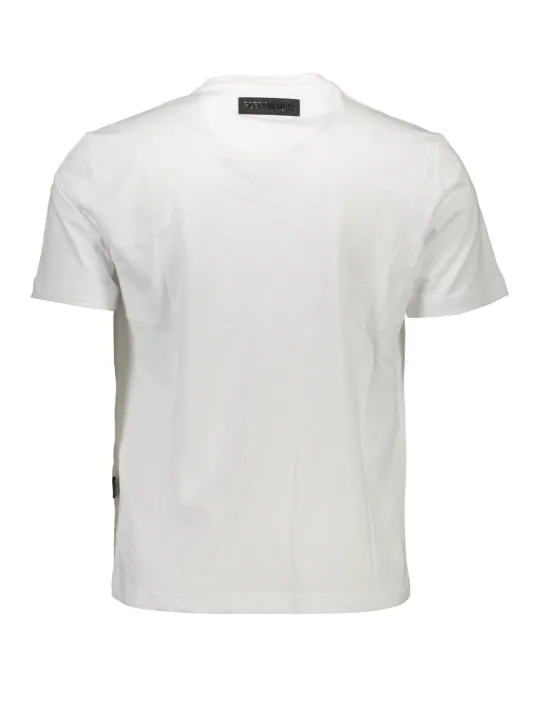 "Plein Sport T-Shirts im Sale | Plein Sport Weißes T-Shirt mit Kontrastlogo online kaufen"|Planet-Deluxe