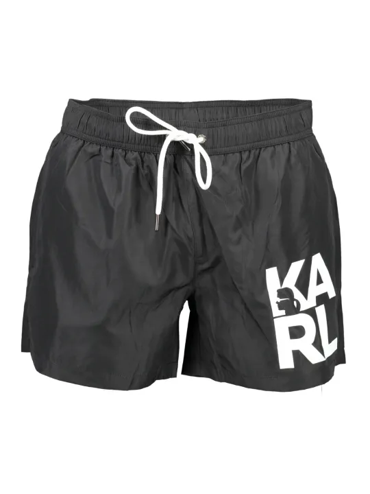 "Karl Lagerfeld Beachwear Startseite im Sale | KARL LAGERFELD BADEANZUGTEIL UNTER SCHWARZEM MANN online kaufen"|Planet-Deluxe