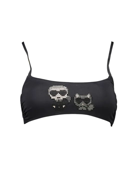 "Karl Lagerfeld Beachwear Startseite im Sale | KARL LAGERFELD BADEANZUGTEILE OBEN FRAU SCHWARZ online kaufen"|Planet-Deluxe