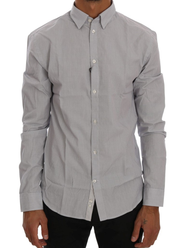 Shirts Chic Blue Checkered Casual Shirt 360,00 € 8050246184363 | Planet-Deluxe
