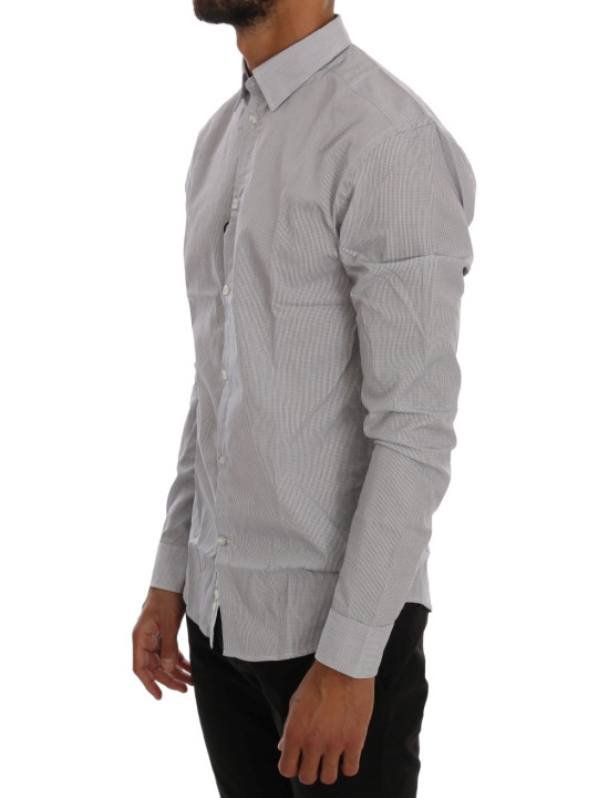 Shirts Chic Blue Checkered Casual Shirt 360,00 € 8050246184363 | Planet-Deluxe