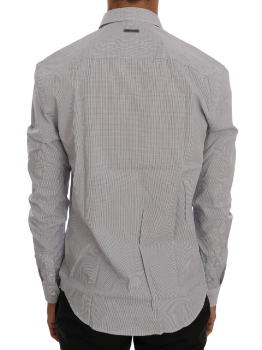 Shirts Chic Blue Checkered Casual Shirt 360,00 € 8050246184363 | Planet-Deluxe