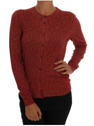 Sweaters Red Wool Cardigan Sweater 2.020,00 € 8053901235158 | Planet-Deluxe