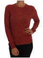 Sweaters Red Wool Cardigan Sweater 2.020,00 € 8053901235158 | Planet-Deluxe