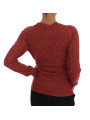 Sweaters Red Wool Cardigan Sweater 2.020,00 € 8053901235158 | Planet-Deluxe