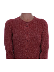 Sweaters Red Wool Cardigan Sweater 2.020,00 € 8053901235158 | Planet-Deluxe