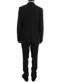 Suits Elegant Black Wool Three-Piece Suit 5.200,00 € 8058696252168 | Planet-Deluxe