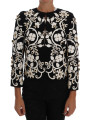 Jackets & Coats Floral Embroidered Crystal Wool Coat Jacket 13.500,00 € 8058696638948 | Planet-Deluxe