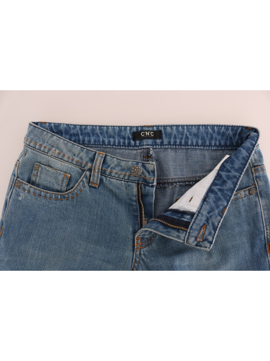 Jeans & Pants Chic Classic Fit Straight Blue Jeans 500,00 € 8058301880144 | Planet-Deluxe