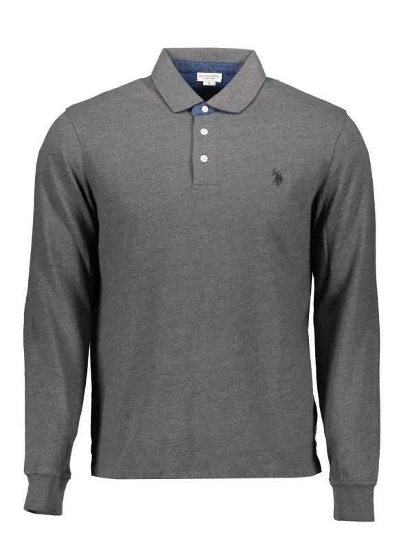 "U.S. POLO Poloshirts im Sale | US Polo Grau Langarm Poloshirt mit Ellbogen Patches online kaufen"|Planet-Deluxe "U.S. POLO Poloshirts im Sale | US Polo Grau Langarm Poloshirt mit Ellbogen Patches online kaufen"|Planet-Deluxe