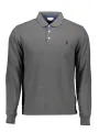 "U.S. POLO Poloshirts im Sale | US Polo Grau Langarm Poloshirt mit Ellbogen Patches online kaufen"|Planet-Deluxe