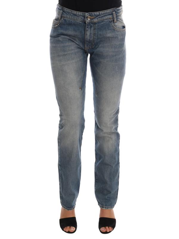 Jeans & Pants Chic Blue Slim Fit Designer Jeans 500,00 € 8058301880281 | Planet-Deluxe