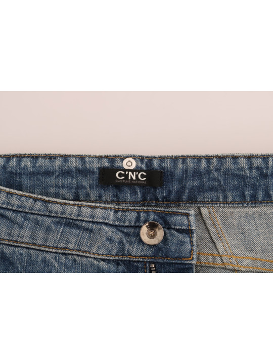 Jeans & Pants Chic Blue Slim Fit Designer Jeans 500,00 € 8058301880281 | Planet-Deluxe