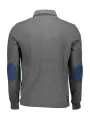 "U.S. POLO Poloshirts im Sale | US Polo Grau Langarm Poloshirt mit Ellbogen Patches online kaufen"|Planet-Deluxe