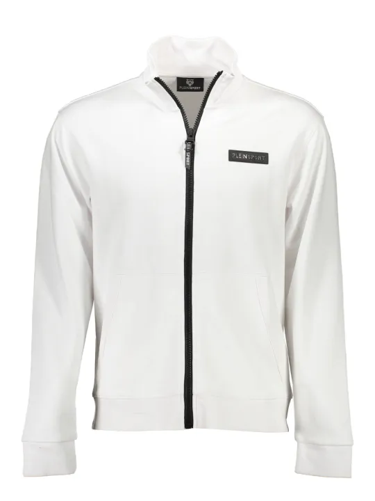 "Plein Sport Sweatshirts im Sale | PLEIN SPORT SWEATSHIRT MIT REISSVERSCHLUSS HERREN WEISS online kaufen"|Planet-Deluxe