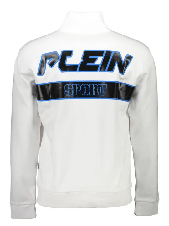 "Plein Sport Sweatshirts im Sale | PLEIN SPORT SWEATSHIRT MIT REISSVERSCHLUSS HERREN WEISS online kaufen"|Planet-Deluxe