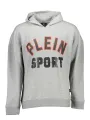 "Plein Sport Sweatshirts im Sale | Plein Sport Grauer Kapuzenpullover mit Logo-Print online kaufen"|Planet-Deluxe