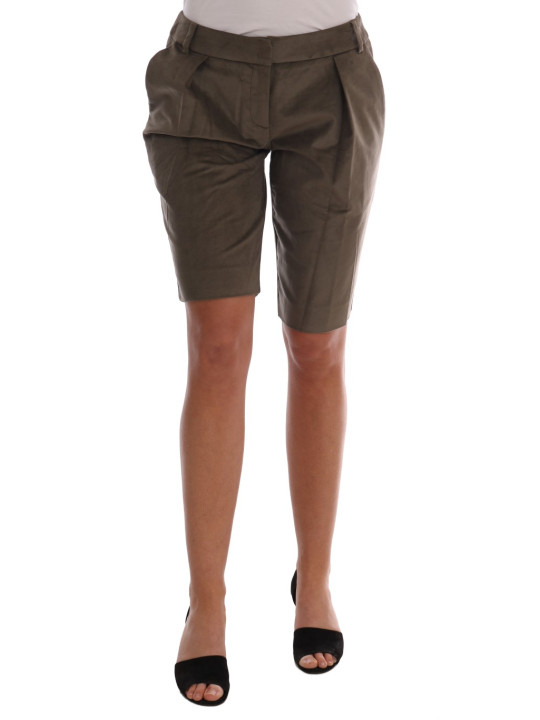 Shorts Chic Brown Bermuda Elegance 620,00 € 8034166592880 | Planet-Deluxe