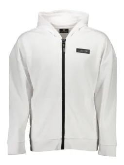 "Plein Sport Eleganz: Weißes Kapuzen-Sweatshirt für Stil"