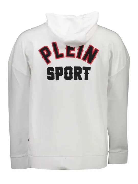 "Plein Sport Sweatshirts im Sale | Plein Sport Elegance Kapuzenpullover Weiß online kaufen"|Planet-Deluxe
