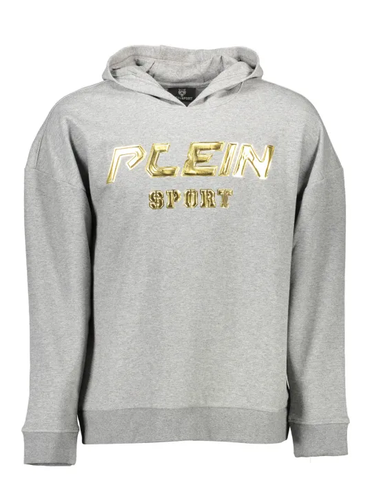 "Plein Sport Sweatshirts im Sale | Urban Chic Hoodie - Grauer Plein Sport Pullover mit Kapuze online kaufen"|Planet-Deluxe